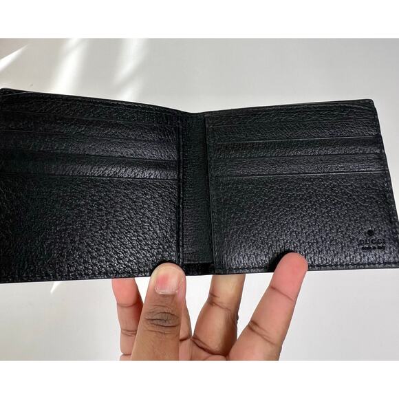 Gucci GG Monogram Bifold Wallet With White Leather - Picture 7 of 11